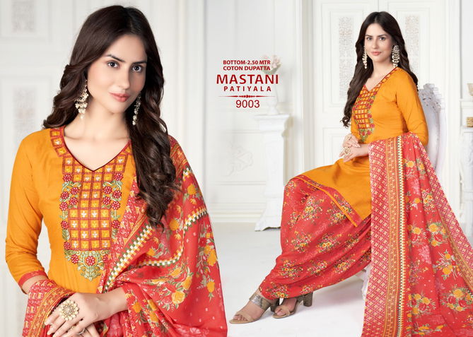 Mastani Patiyala 9 Printed Cotton Casual Daily Wear Dress Material Collection